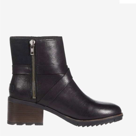 SOREL CATE BUCKLE WATERPROOF BLACK BOOT Size: 8 - Picture 3 of 7